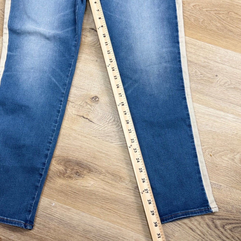 White House Black Market Slim Ankle Jeans Women 14L High Rise Classic Sporty - Picture 5 of 9